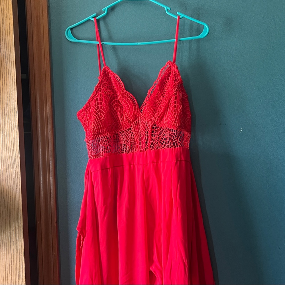 Red Lace jumpsuit